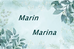 Marin, Marinko, Marinka, Marina... vaš je dan - sretan imendan