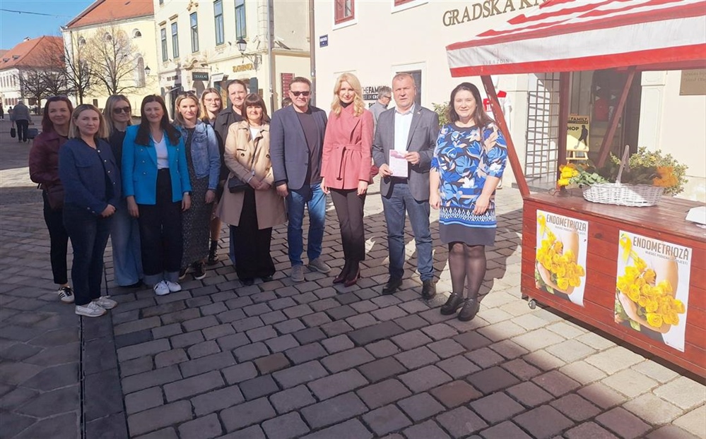 Varaždinska županija uz žene oboljele od endometrioze - održana javnozdravstvena akcija Dan žutih ruža
