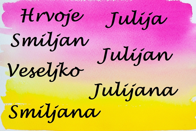 NJIHOV JE DAN Slave Smiljan, Smiljana, Julijana, Hrvoje, Veseljko, Julijan i Julija