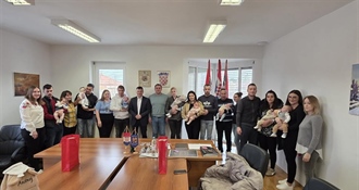 Načelnik Solar primio najmlađe sugrađane i zaželio im dobrodošlicu u njihovu zajednicu