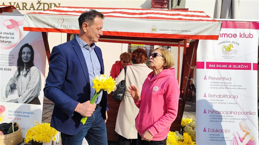 Dan narcisa u Varaždinu: Gradonačelnik pozvao žene da ne ignoriraju poziv na mamografiju