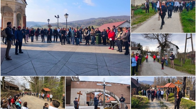 Održan sedmi župni Križni put u Mariji Bistrici: 140 vjernika hodalo 16,5 kilometara