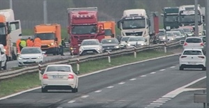 Prometni kaos na A1 - zbog prometne nesreće kolona duga 5 kilometara
