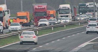 Prometni kaos na A1 - zbog prometne nesreće kolona duga 5 kilometara