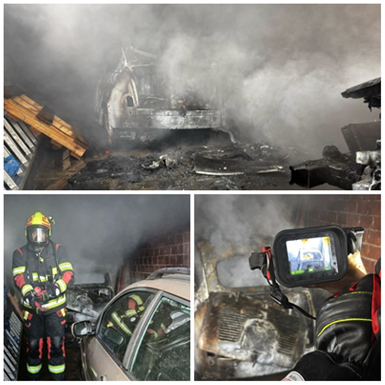 Zbog kvara na instalacijama planula garaža u Prišlinu - jedan automobil potpuno izgorio