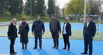 Župan Golubić obišao radove na Gimnaziji i školskom igralištu u Križevcima - ulaganja teška više od tri milijuna eura