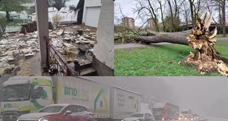 Kaos na sjeveru Hrvatske: snijeg blokirao autoceste, orkanski vjetar ruši stabla i krovove