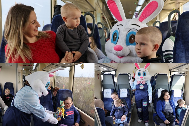 Međimurska županija i ove godine razveselila najmlađe vožnjom vlakom u „Zeko-expressu“ – mališani uživali u druženju sa zecom i fotografiranju