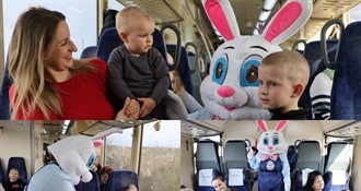 Međimurska županija i ove godine razveselila najmlađe vožnjom vlakom u „Zeko-expressu“ – mališani uživali u druženju sa zecom i fotografiranju