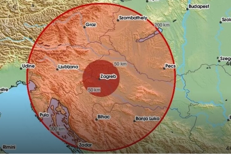 Zabilježen potres na zagrebačkom području - građani prijavljivali tutnjavu i vibracije