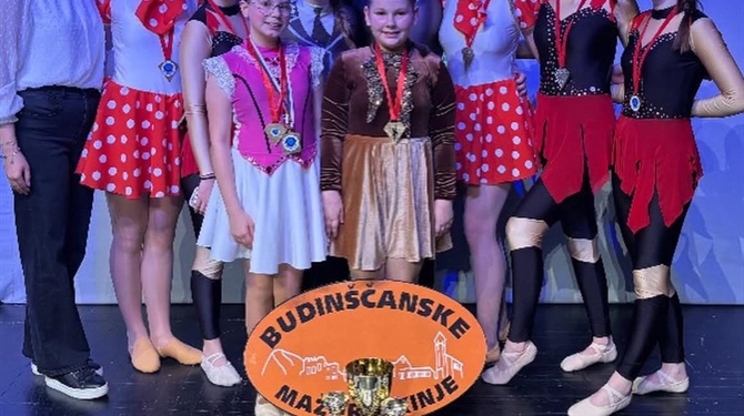 Mažoretkinje DND-a Budinščina se iz Srbije vratile s pregršt medalja, ponijele i titulu najboljeg tima turnira