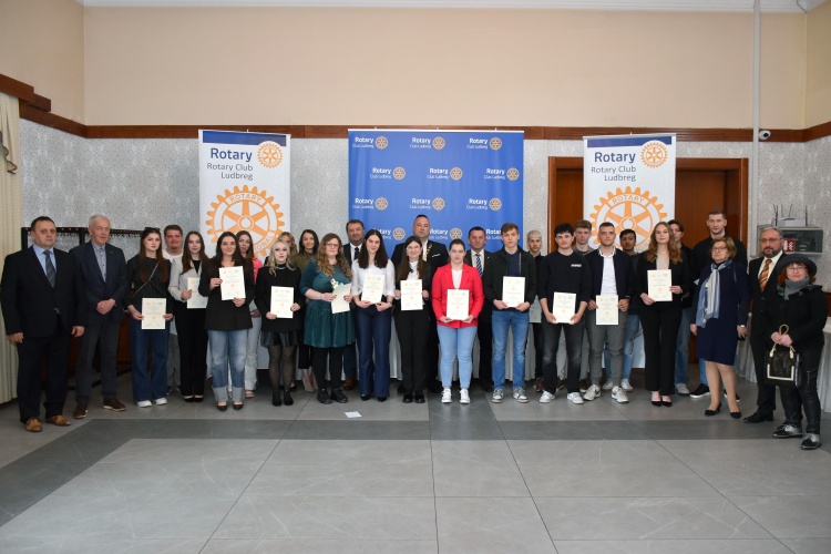 Rotary klub Ludbreg nagradio izvrsne učenike i studente ludbreške regije