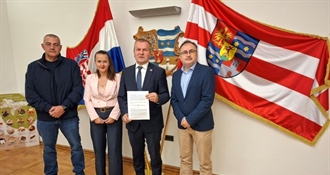 Župan Anđelko Stričak i gradonačelnik Dubravko Bilić potpisali Ugovor o darovanju nekretnine za izgradnju poduzetničke zone Slokovec