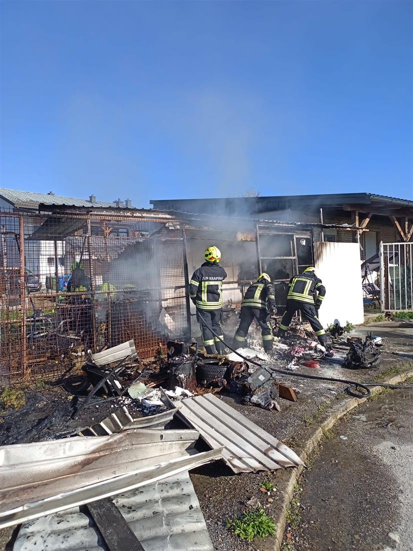 Požar spremišta u Mihaljekovom Jarku uzrokovao 53-godišnjak koji je spaljivao suho granje