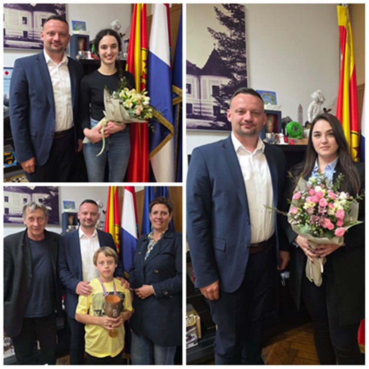 Gradonačelnik Šimunić ugostio troje istaknutih sugrađana - priznanje za umjetničke i sportske uspjehe