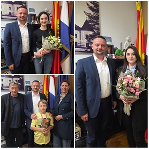 Gradonačelnik Šimunić ugostio troje istaknutih sugrađana - priznanje za umjetničke i sportske uspjehe