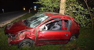 U Međimurju vozio pijan neregistrirani auto, a nije ni položio vozački - bježao policiji, sletio s ceste i udario u drveće