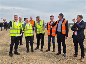 Ministar Oleg Butković uvjerio se u dobar napredak radova prve faze izgradnje brze ceste od Varaždina do Krapine