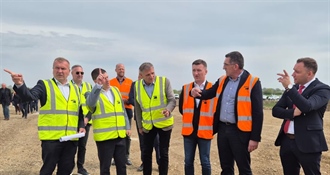 Ministar Oleg Butković uvjerio se u dobar napredak radova na brzoj cesti Varaždin-Cerje Tužno