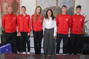 Gradonačelnica Ljerka Cividini priredila prijem za uspješne mlade atletičare iz AK Međimurje Čakovec