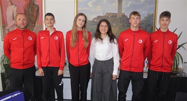 Gradonačelnica Ljerka Cividini priredila prijem za uspješne mlade atletičare iz AK Međimurje Čakovec