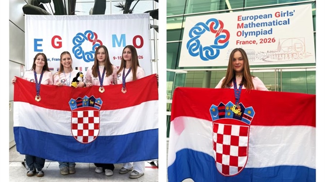 Mila Maretić osvojila zlato na Europskoj matematičkoj olimpijadi, na uspjehu joj čestitao i župan Stričak