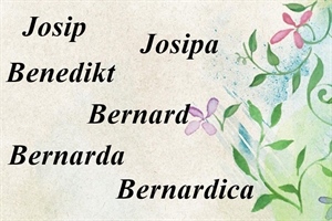 Imendan slave Bernarda, Bernardica, Bernard, Benedikt, Josip i Josipa – želimo im sve najbolje za njihov dan!