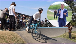 Prvi pump track poligon u Međimurju otvoren uz poruku župana Posavca: "Odrastajte uz sport i druženje"