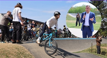 Prvi pump track poligon u Međimurju otvoren uz poruku župana Posavca: "Odrastajte uz sport i druženje"