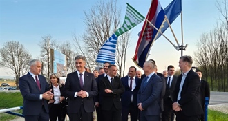 Premijer Plenković prisustvovao otvorenju rekonstruiranog nasipa Gornji Hrašćan u Nedelišću