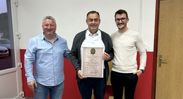 Ivica Cvrtila na čelu Gradskog puhačkog orkestra Krapina, Gregurović proglašen počasnim članom