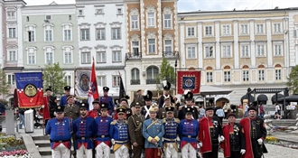 Povijesna postrojba KZŽ, Keglevićeva straža Kostel predstavila se na međunarodnoj smotri povijesnih postrojbi u Linzu
