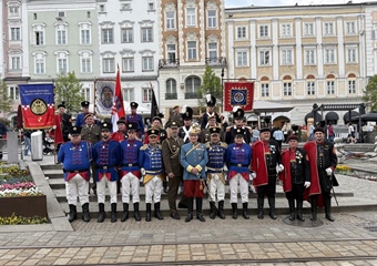 Povijesna postrojba KZŽ, Keglevićeva straža Kostel predstavila se na međunarodnoj smotri povijesnih postrojbi u Linzu
