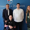 Župan Posavec ugostio mladog sportaša Ninu Bašu, prvaka Hrvatske u parastolnom tenisu: ''Nino je nadahnuće svima u nošenju sa životnim izazovima''