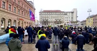 "Klečavci" ponovno molili na glavnom zagrebačkom trgu, okupili se i prosvjednici – policija formirala kordon