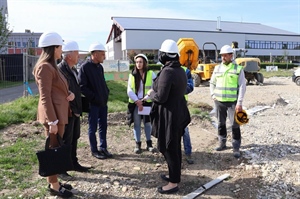 Župan Posavec obišao gradilište Gimnazije u Čakovcu: Projekt vrijedan 12 milijuna eura ide punim tempom