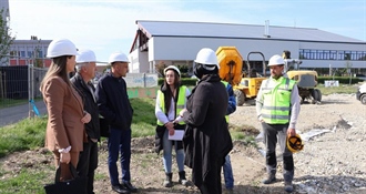 Župan Posavec obišao gradilište Gimnazije u Čakovcu: Projekt vrijedan 12 milijuna eura ide punim tempom