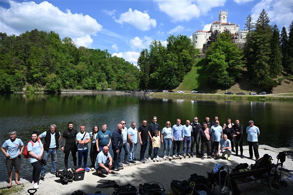 Ronilački klubovi iz cijele Hrvatske zajednički čistili Trakošćansko jezero, župan Stričak najavio: Uskoro stižu lađari!