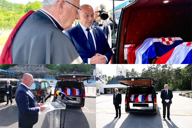 Hrvatska od Slovenije preuzela posmrtne ostatke 500 žrtava iz Drugog svjetskog rata – ljesovi dočekani u Maclju