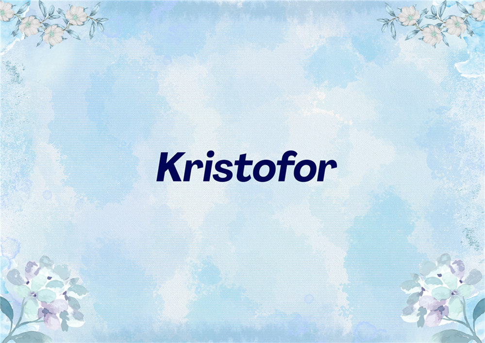 NEK MU JE SRETAN Današnji slavljenik je Kristofor!