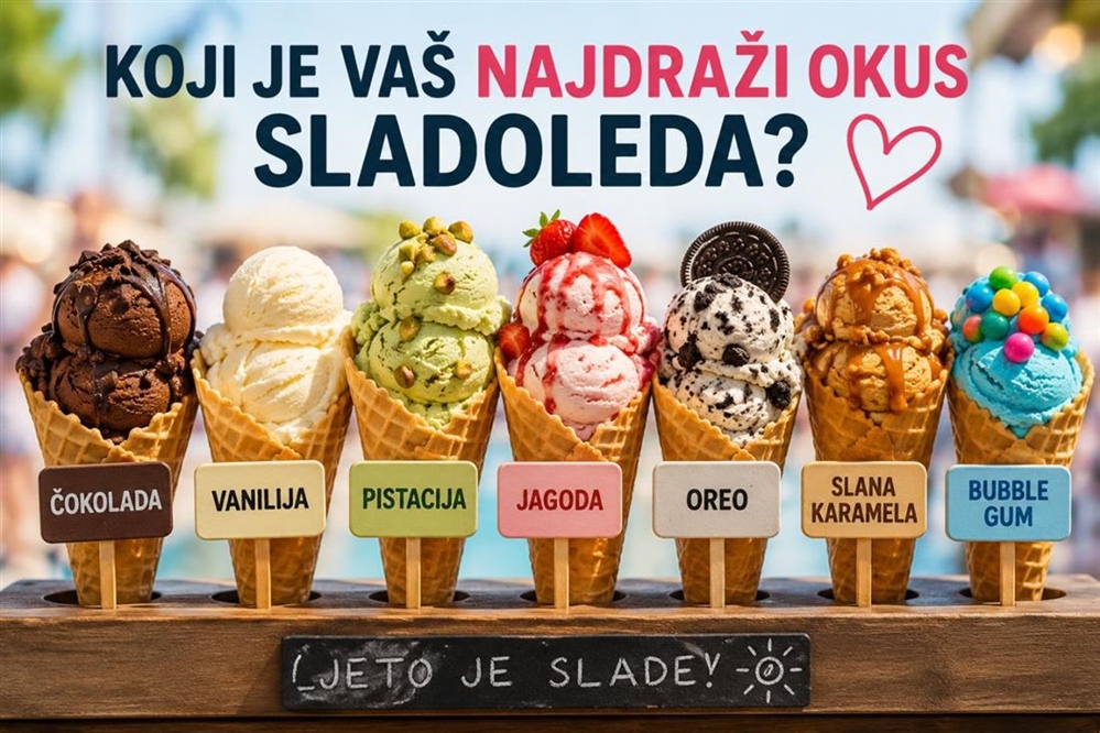 Sezona sladoleda je otvorena: Koji okus sladoleda nikada ne možete odbiti?