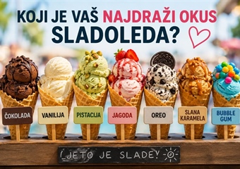 Sezona sladoleda je otvorena: Koji okus sladoleda nikada ne možete odbiti?