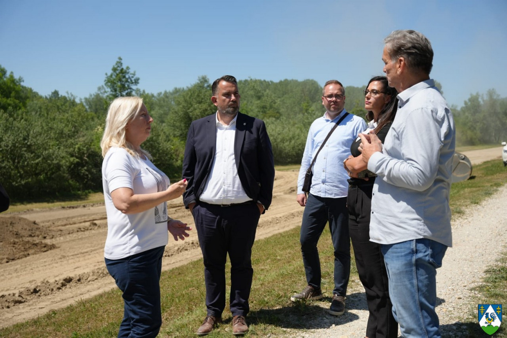 Župan Golubić obišao radove na modernizaciji nasipa Komatnica–Ledine, projekta koji će povećati sigurnost od poplava uz Dravu