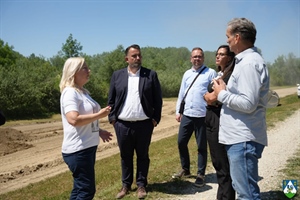 Župan Golubić obišao radove na modernizaciji nasipa Komatnica–Ledine, projekta koji će povećati sigurnost od poplava uz Dravu
