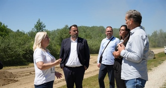 Župan Golubić obišao radove na modernizaciji nasipa Komatnica–Ledine, projekta koji će povećati sigurnost od poplava uz Dravu
