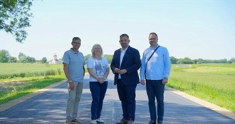 Župan Golubić obišao završene radove na obnovi županijske ceste u Hlebinama