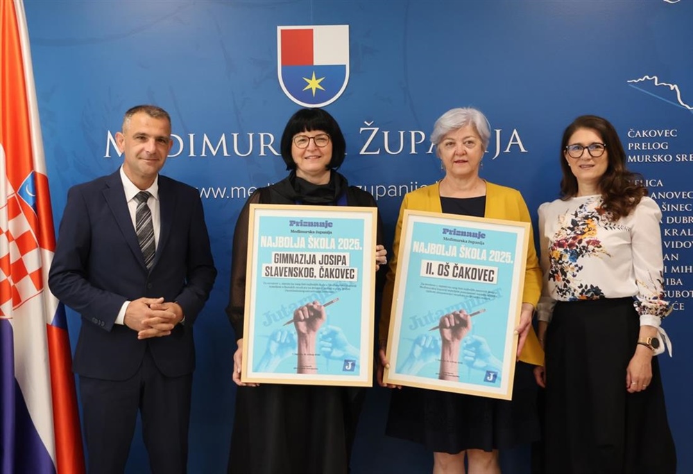 Župan Posavec uručio plakete ravnateljicama najboljih škola u Međimurju