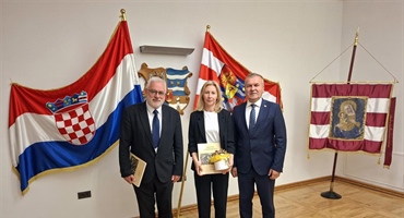 Župan Stričak priredio prijem za novoizabranu dekanicu FOI-a Renatu Mekovec i dekana Akademije za umjetnost i kulturu u Osijeku Davora Bobića