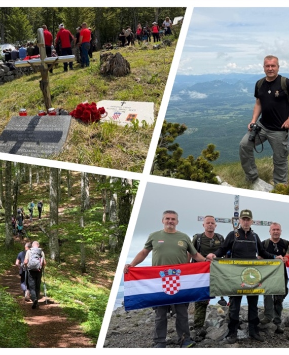 Župan Anđelko Stričak i pripadnici „Roda“ na Velebitu – u spomen na poginule hrvatske branitelje održan tradicionalni pohod