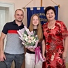 Mlada hrvatska nogometna reprezentativka Jana Škrlec na prijemu kod gradonačelnice Dragice Ratković